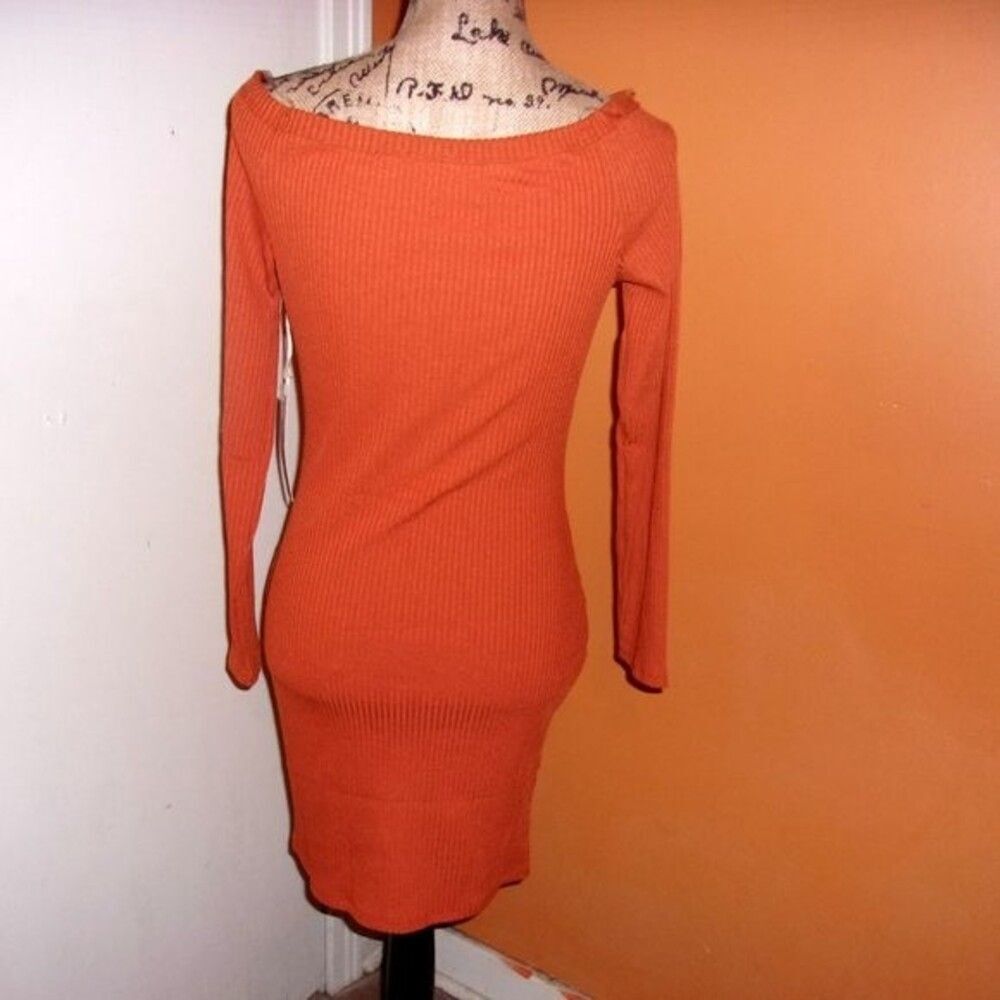 Iris Basic Large Rust Buttonfront Long Sleeved Mi… - image 5